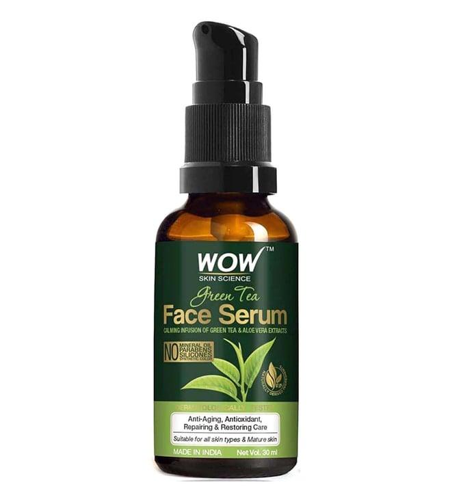 wow skin science green tea face serum - 30 ml