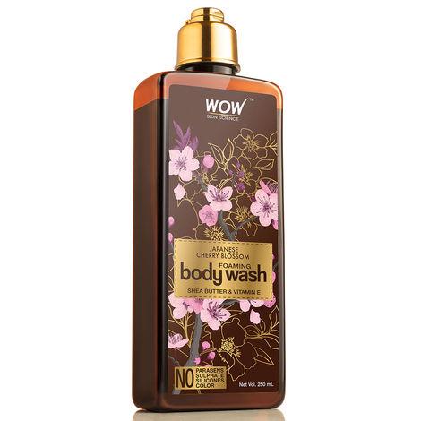 wow skin science japanese cherry blossom foaming body wash (250 ml)