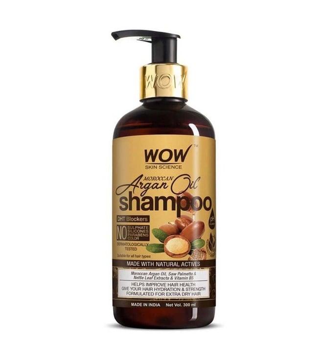 wow skin science moroccan argan oil shampoo - 300 ml