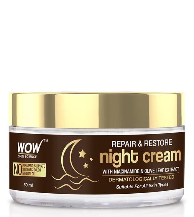 wow skin science repair & restore night cream - 50 ml