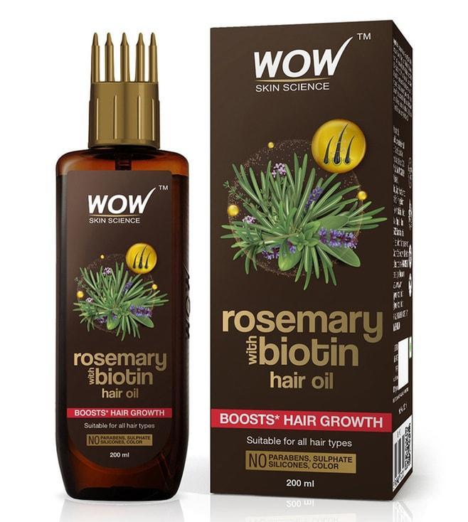 wow skin science rosemary with biotin hair oil - 200 ml