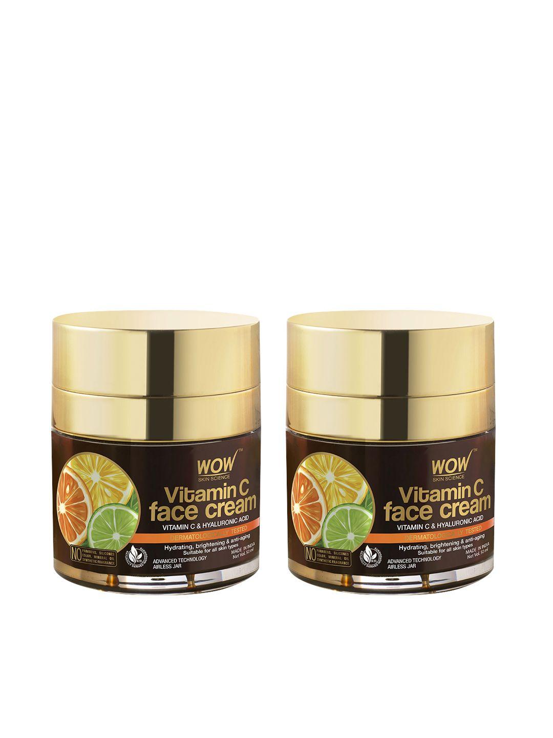wow skin science set of 2 vitamin c face cream - 50 ml each