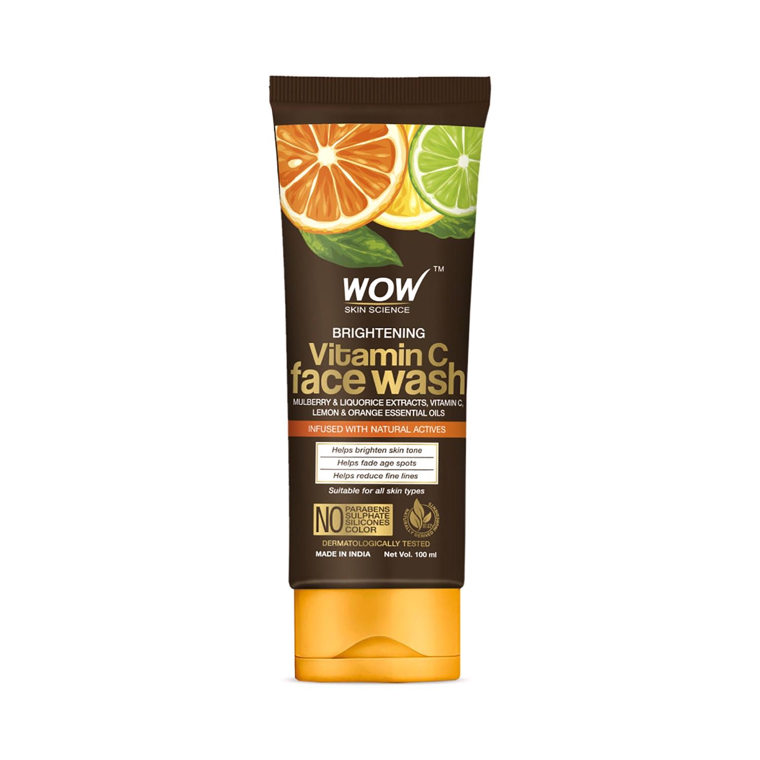 wow skin science vitamin c face wash tube (100ml )