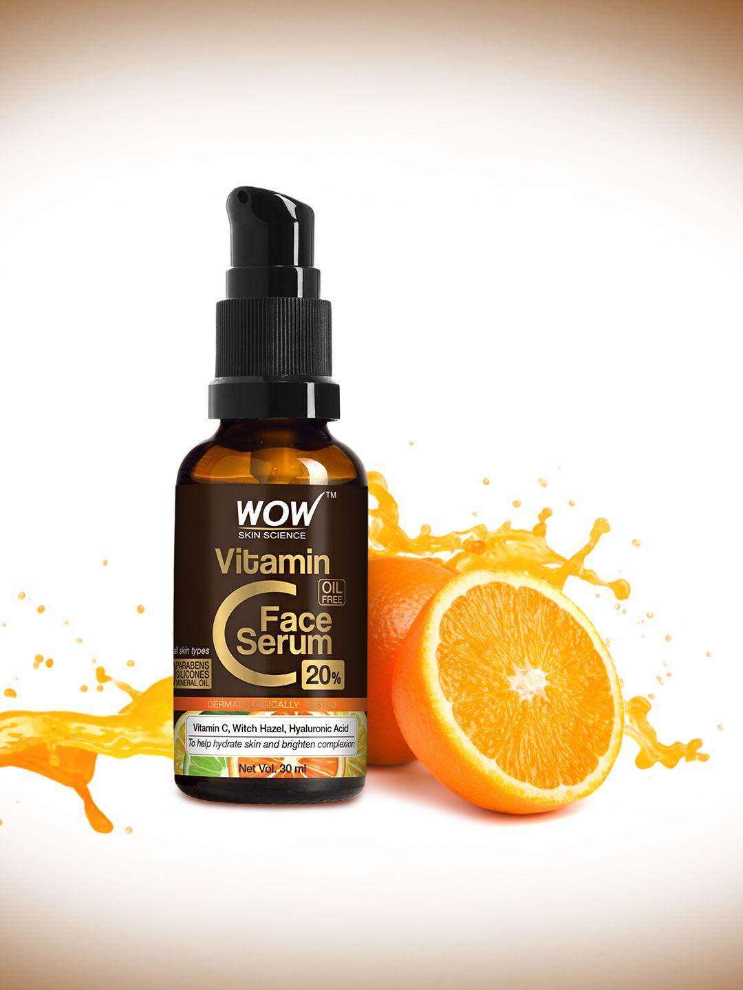 wow skin science vitamin c serum for whitenening, brightening & hyperpigmentation-30ml