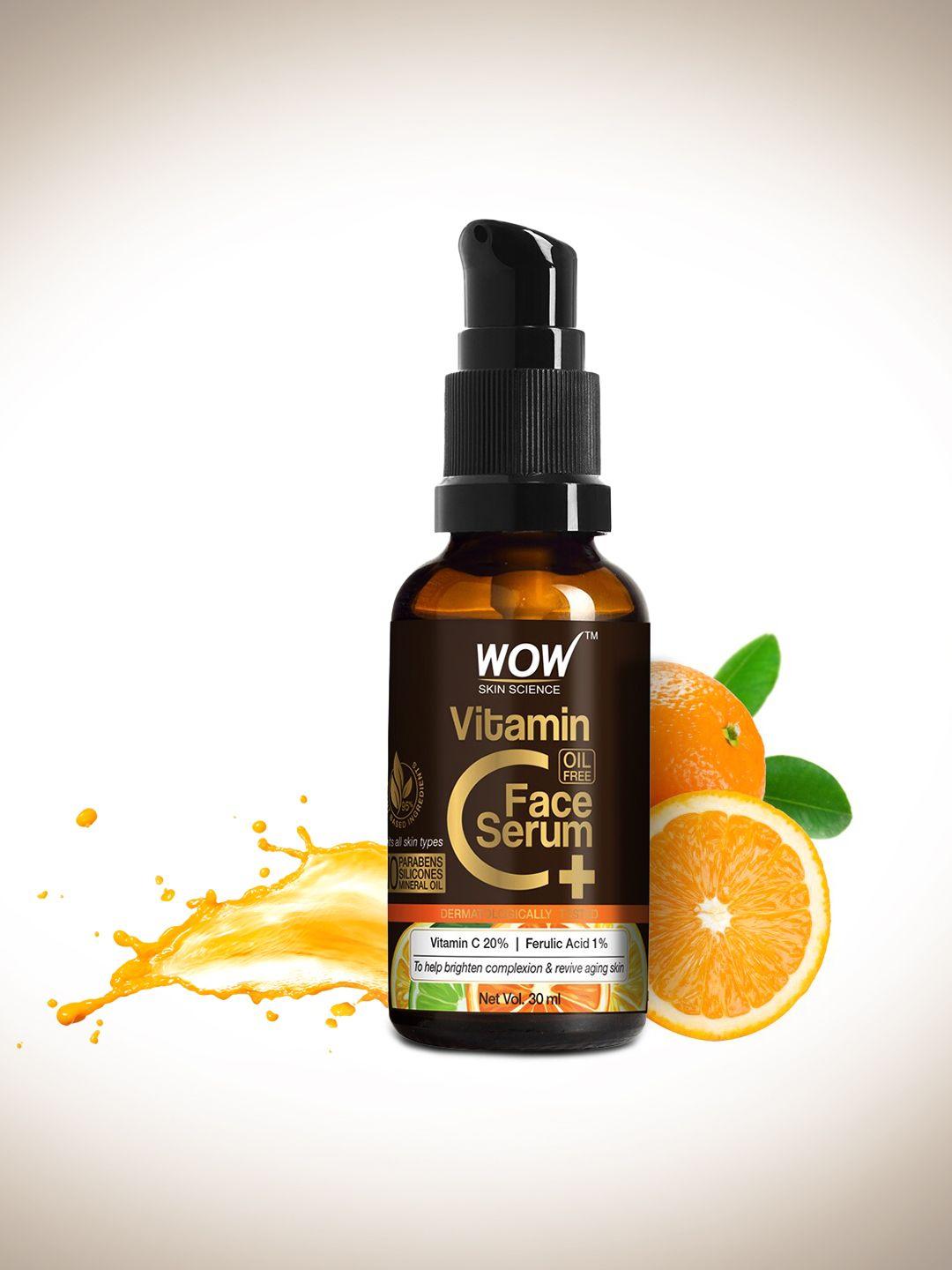 wow skin science vitamin c+ face serum for brightening, anti-aging - 30ml
