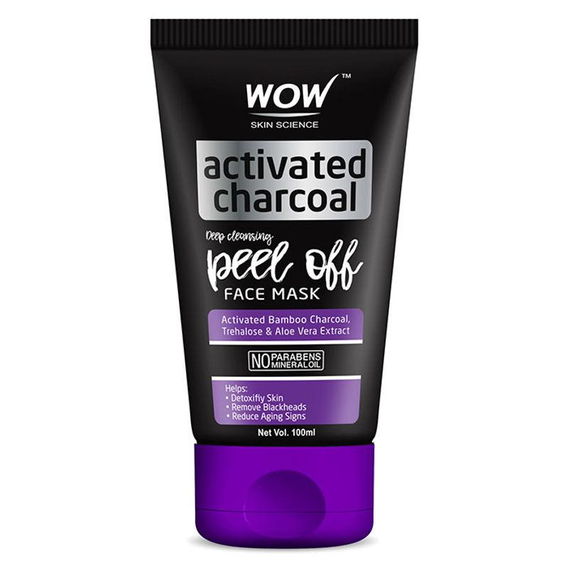 wow skin science activated charcoal peel off face mask