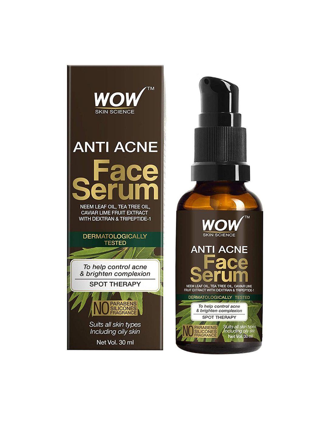 wow skin science anti acne face serum 30 ml