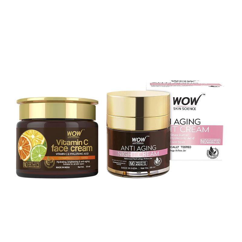 wow skin science anti aging night cream & vitamin c face cream