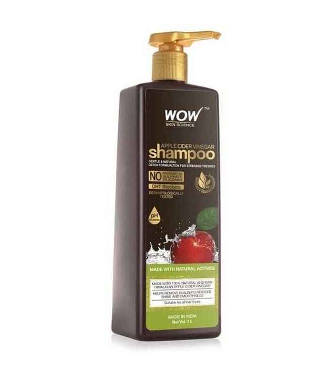 wow skin science apple cider vinegar shampoo - 1000 ml