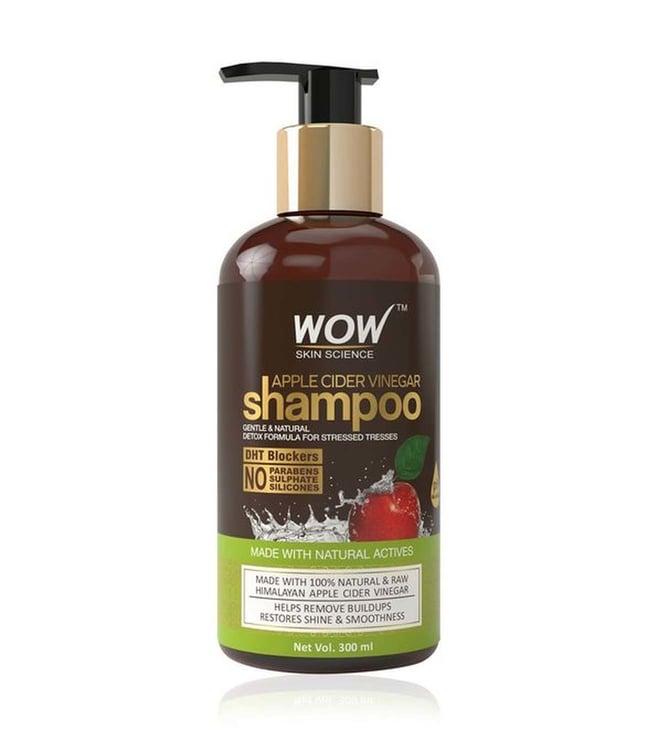wow skin science apple cider vinegar shampoo - 300 ml