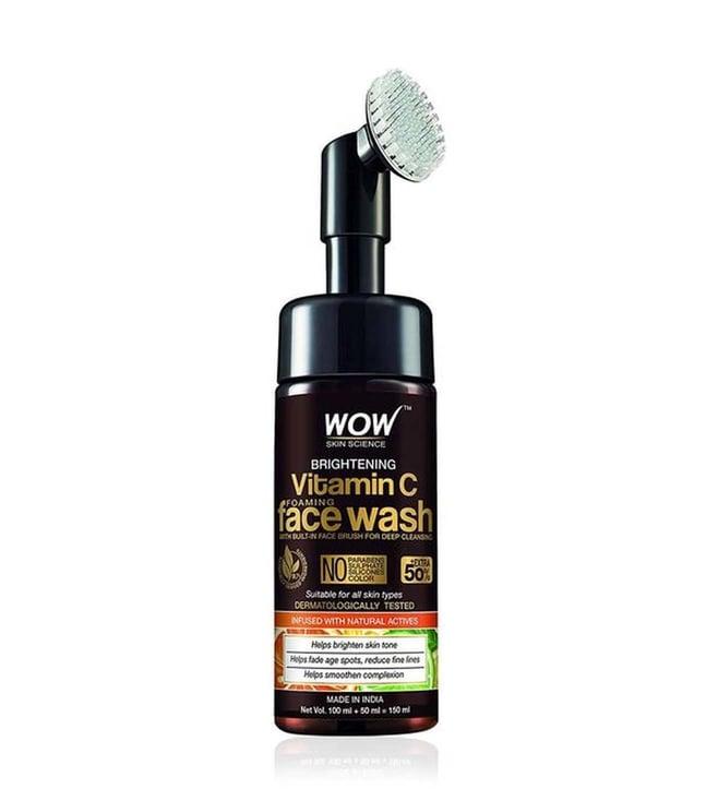 wow skin science brightening vitamin c foaming face wash - 150 ml