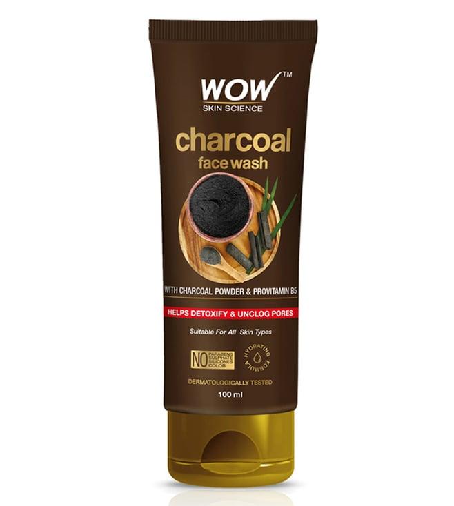wow skin science charcoal face wash - 100 ml