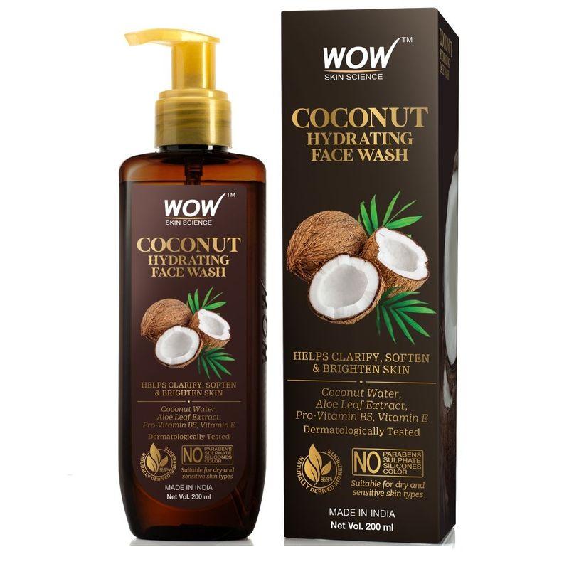 wow skin science coconut hydrating face wash