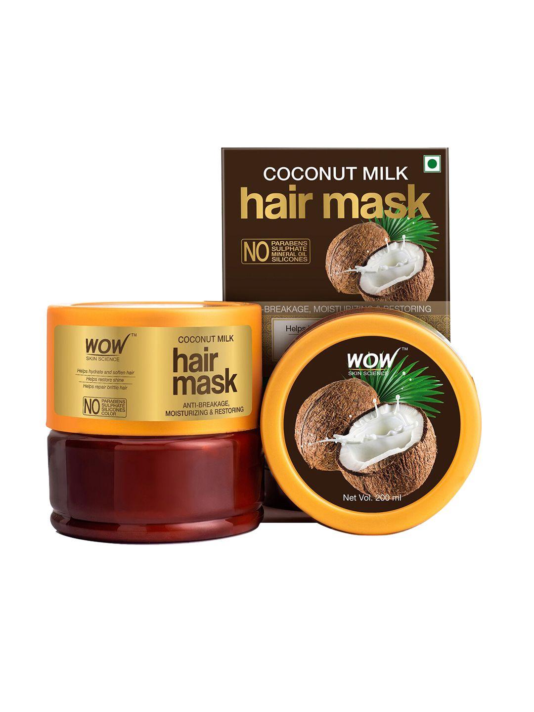wow skin science coconut milk hair mask - 200ml