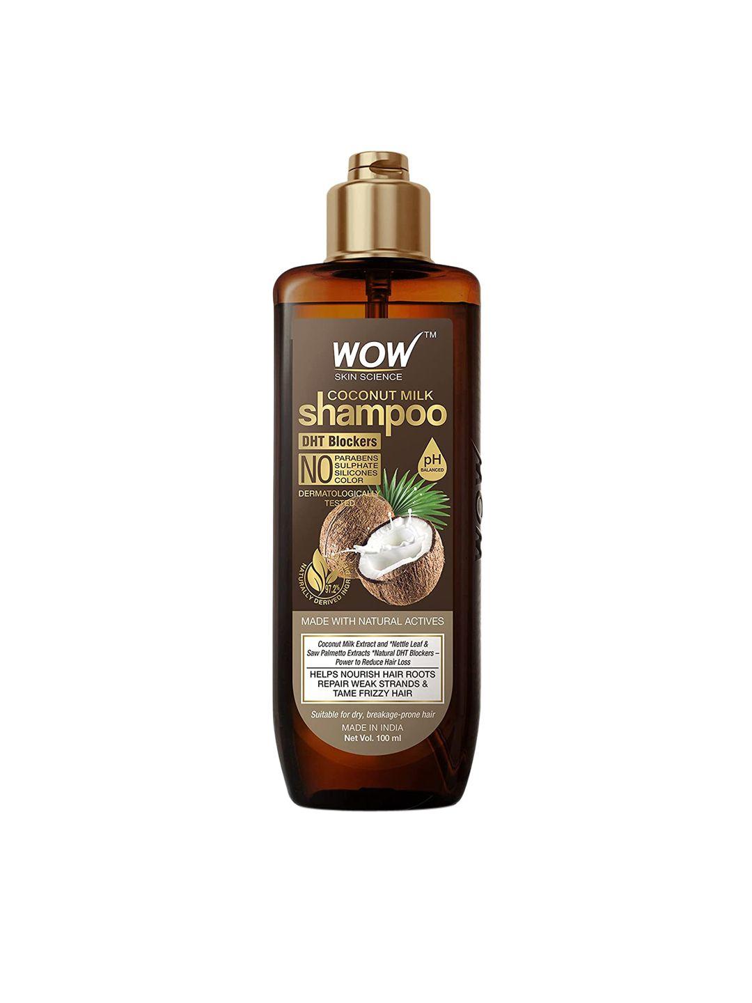 wow skin science coconut milk shampoo - 100 ml