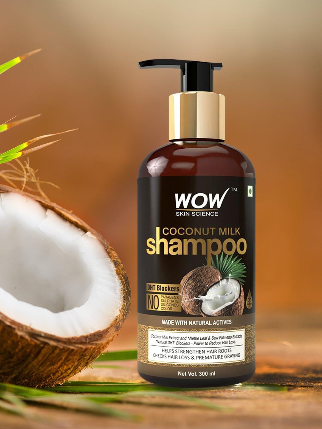 wow skin science coconut milk shampoo 300 ml