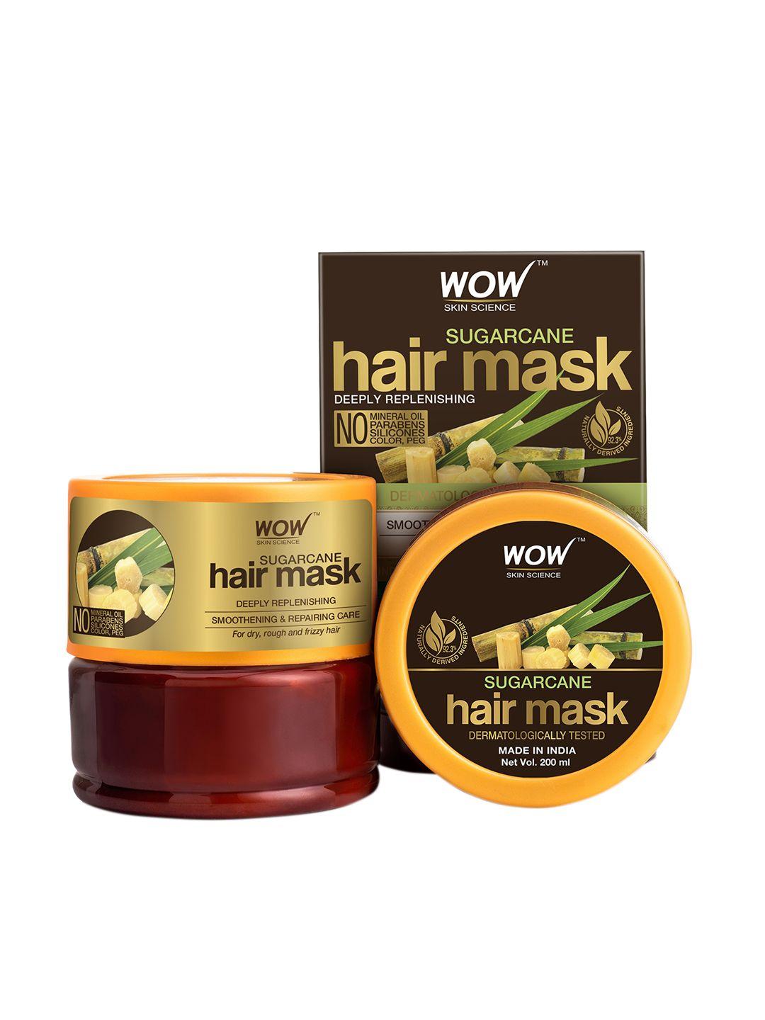 wow skin science deeply replenishing sugarcane hair mask - 200 ml