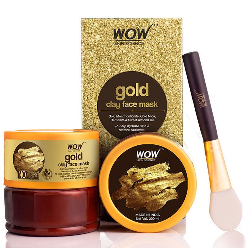 wow skin science gold clay face mask
