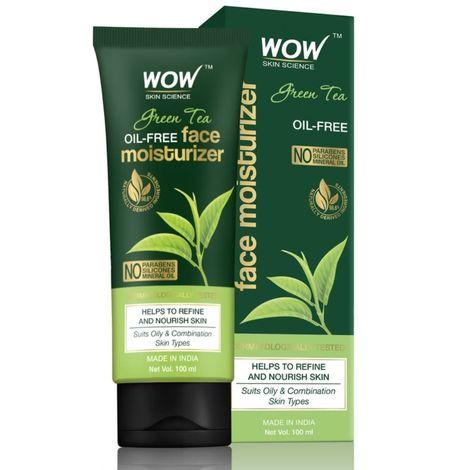 wow skin science green tea face moisturizer - oil free (100 ml)