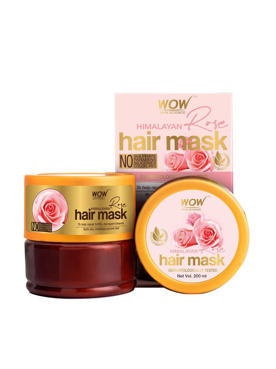 wow skin science himalayan rose hair mask 200 ml