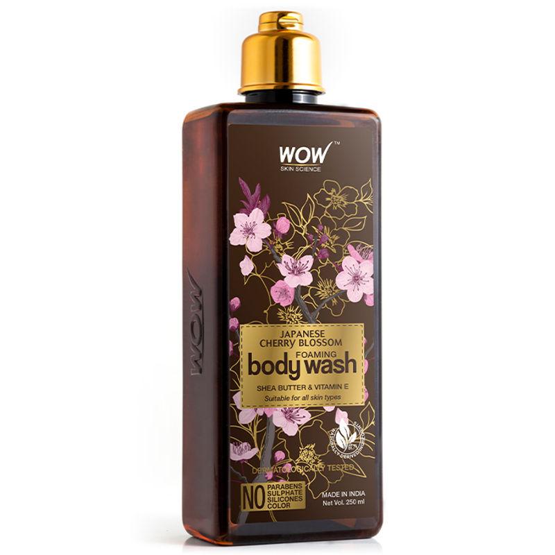 wow skin science japanese cherry blossom foaming body wash