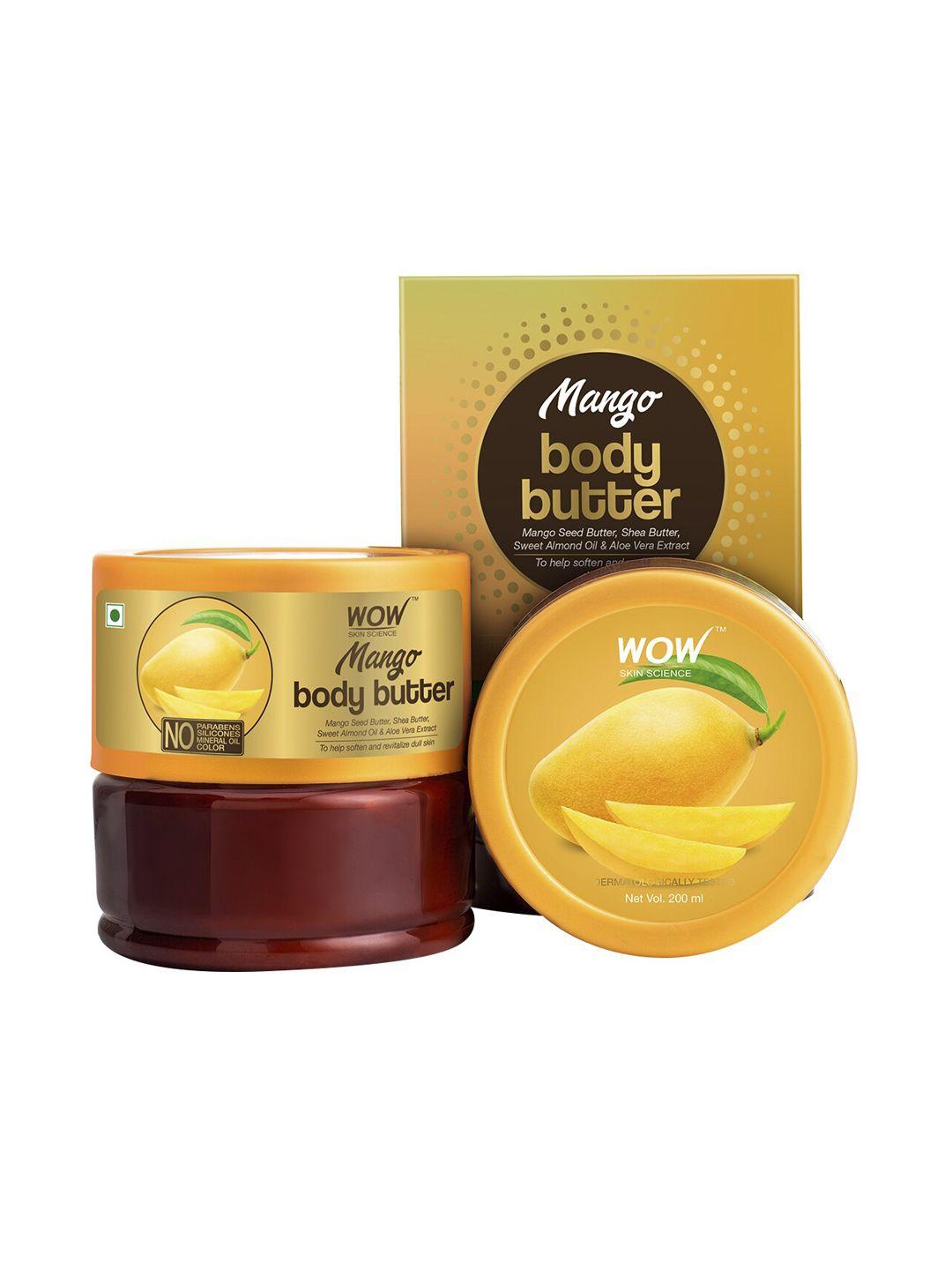 wow skin science mango body butter - 200 ml