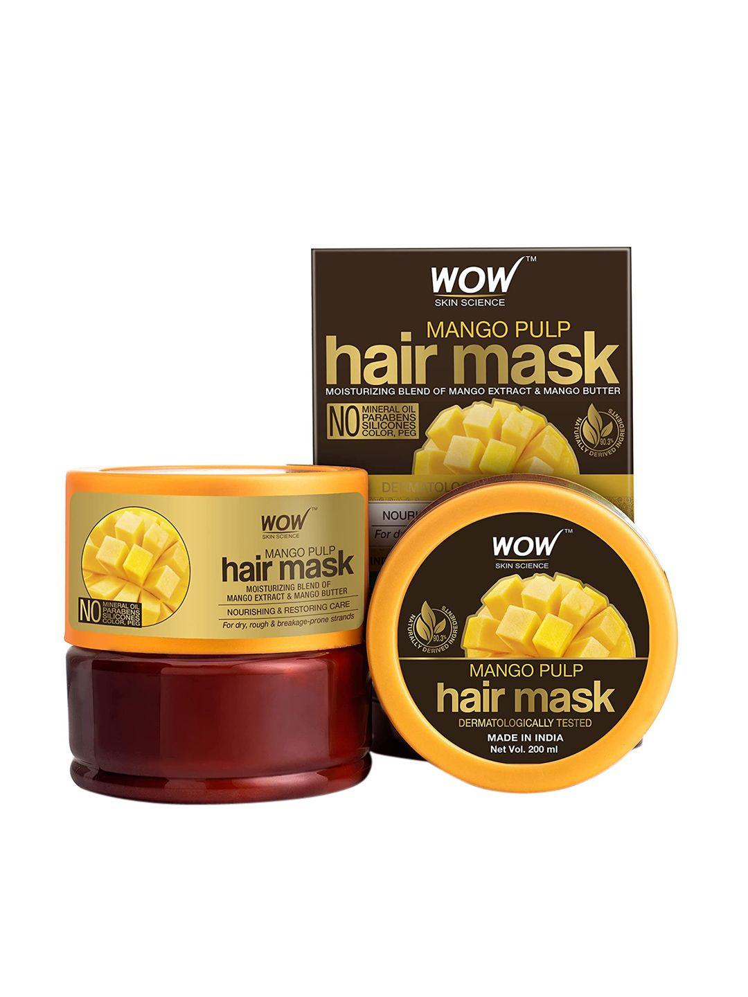 wow skin science mango pulp hair mask 200 ml