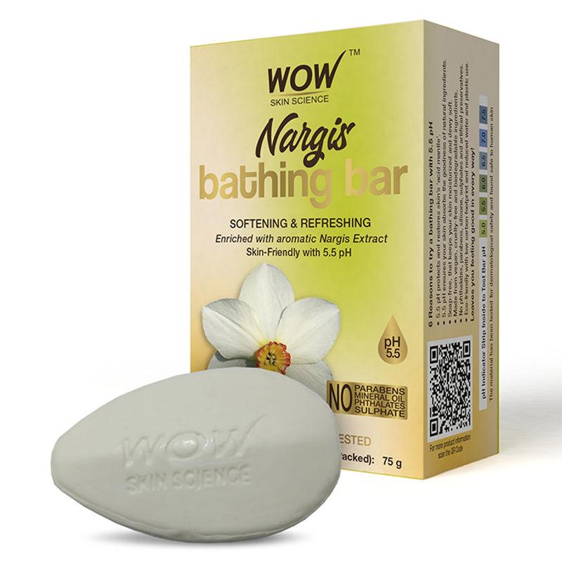 wow skin science nargis bathing barwith nargis extract - 5.5 ph