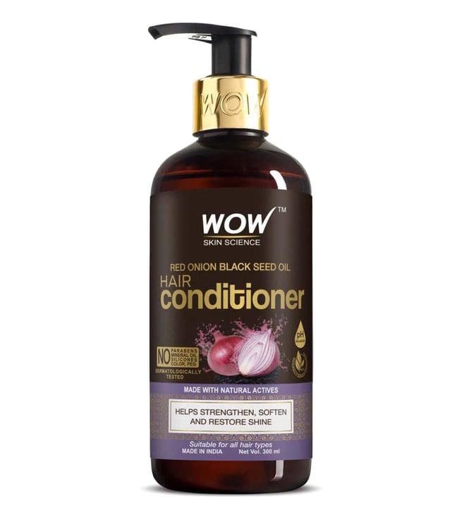wow skin science onion black seed oil hair conditioner - 300 ml