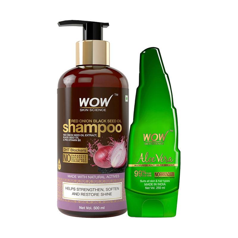 wow skin science onion shampoo & aloe vera combo