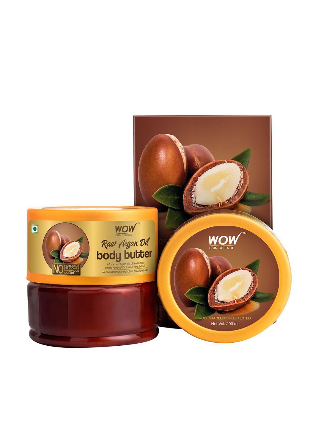 wow skin science raw argan oil body butter 200ml