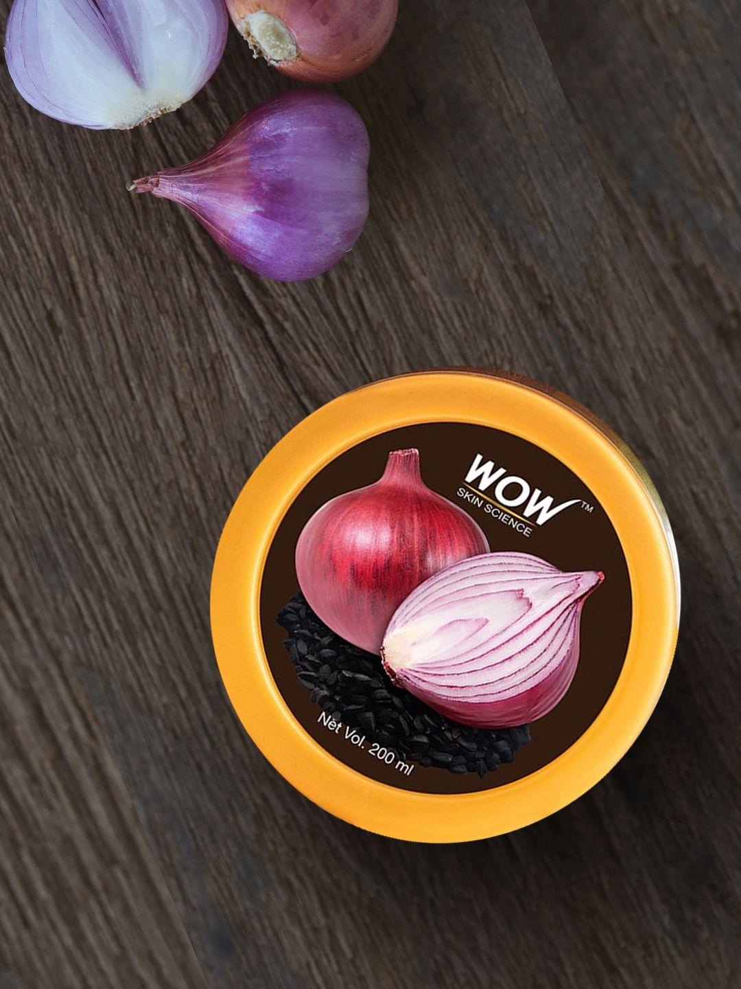 wow skin science red onion black seed oil hair mask 200 ml
