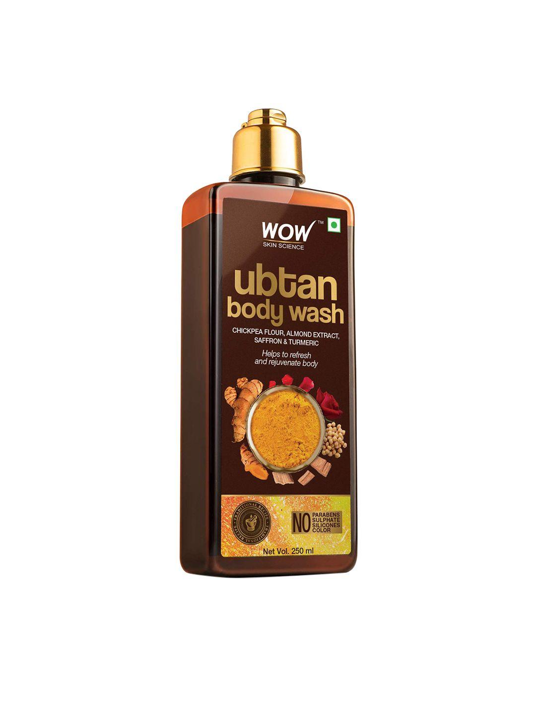 wow skin science refreshing & rejuvenating ubtan body wash 250 ml