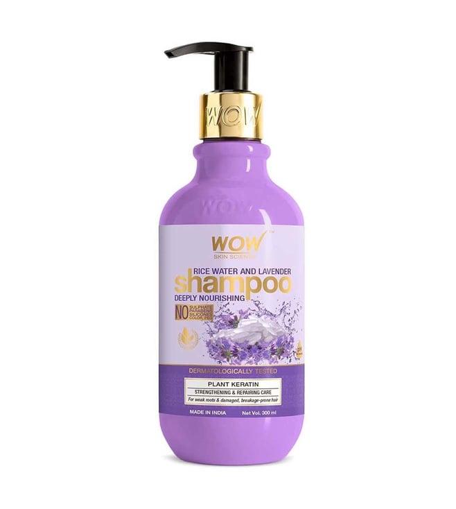 wow skin science rice water shampoo - 300 ml