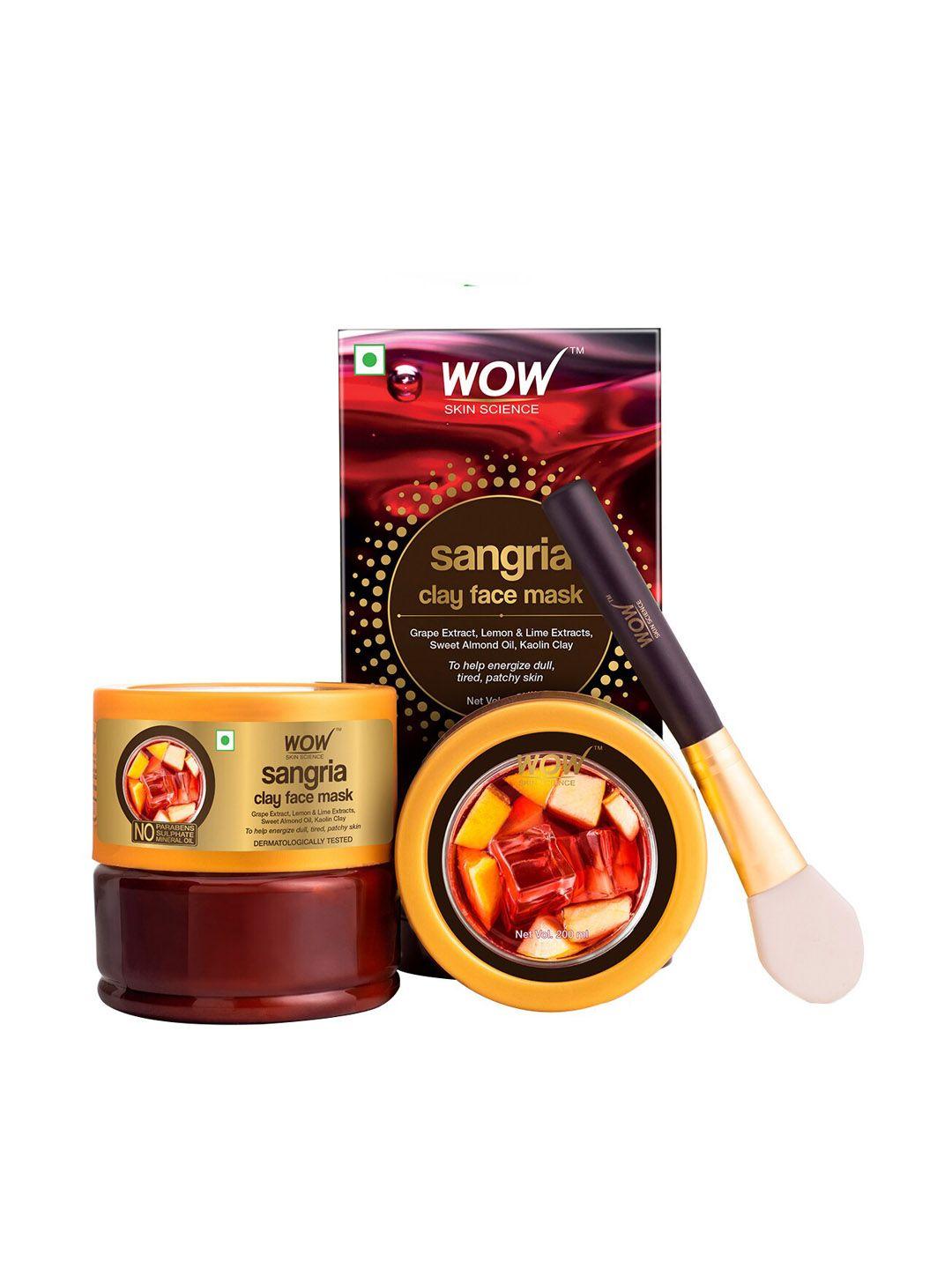 wow skin science sangria face mask 200 ml
