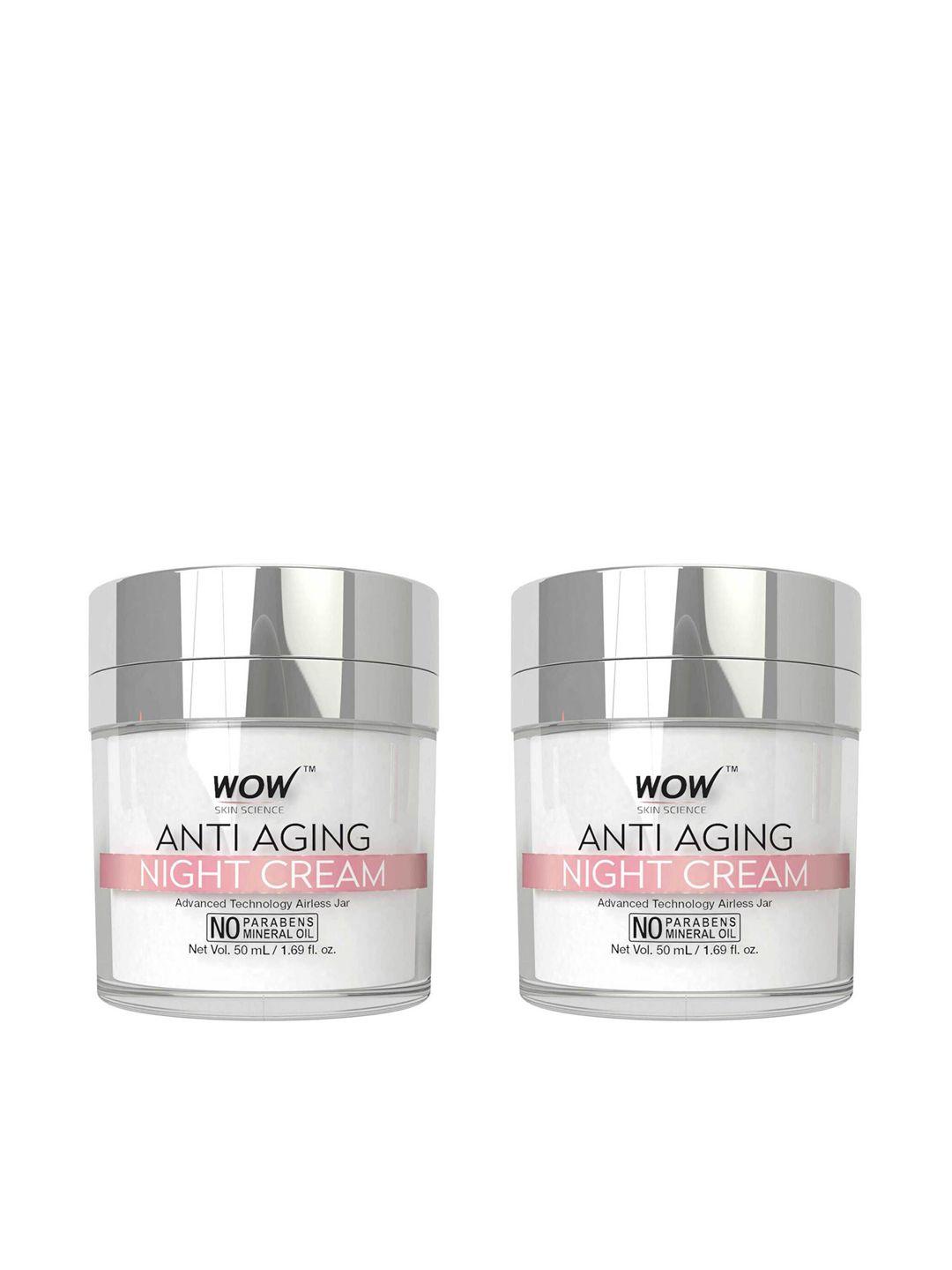 wow skin science set of 2 anti aging night cream - 50 ml