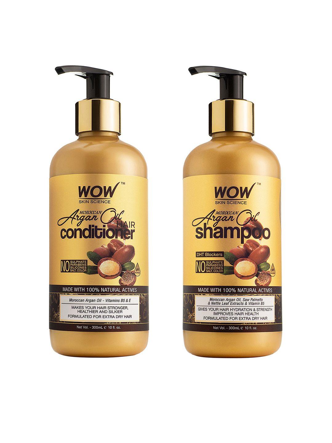 wow skin science set of moroccan argan oil shampoo & conditioner