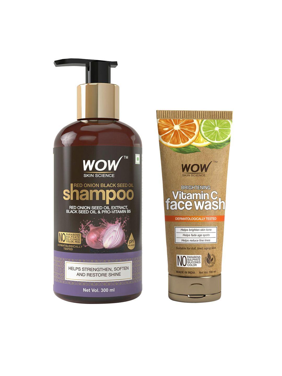 wow skin science set of shampoo & facewash