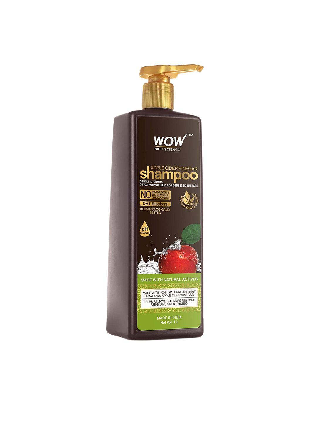wow skin science unisex apple cider vinegar shampoo - 1l
