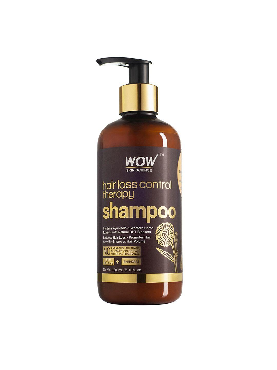 wow skin science unisex hair loss control therapy shampoo 300 ml