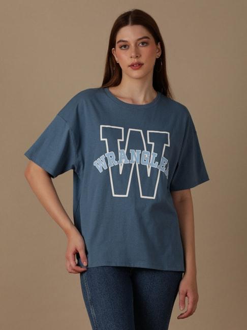 wrangler blue graphic t-shirt