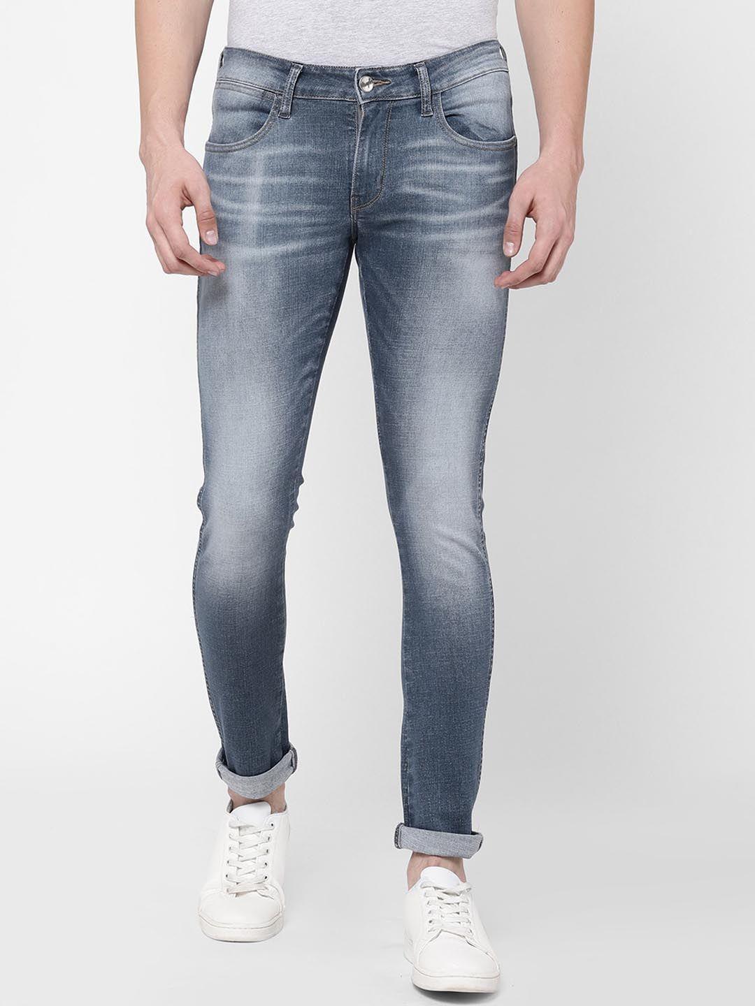 wrangler men millard straight fit low distress heavy fade stretchable jeans