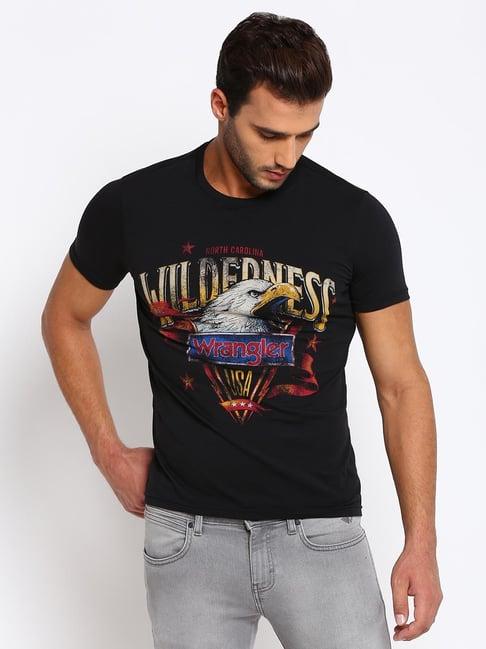 wrangler black crew t-shirt