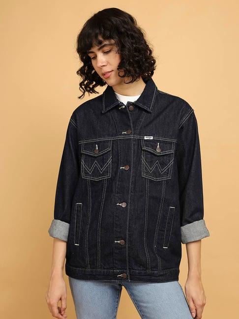 wrangler black denim jacket