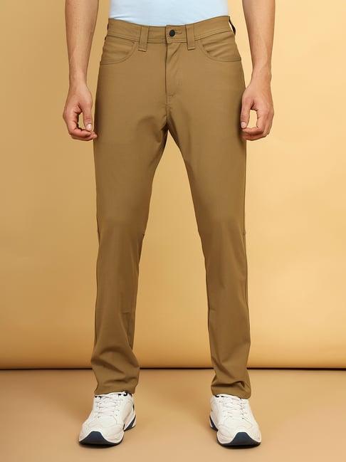 wrangler brown comfort fit outdoor trousers