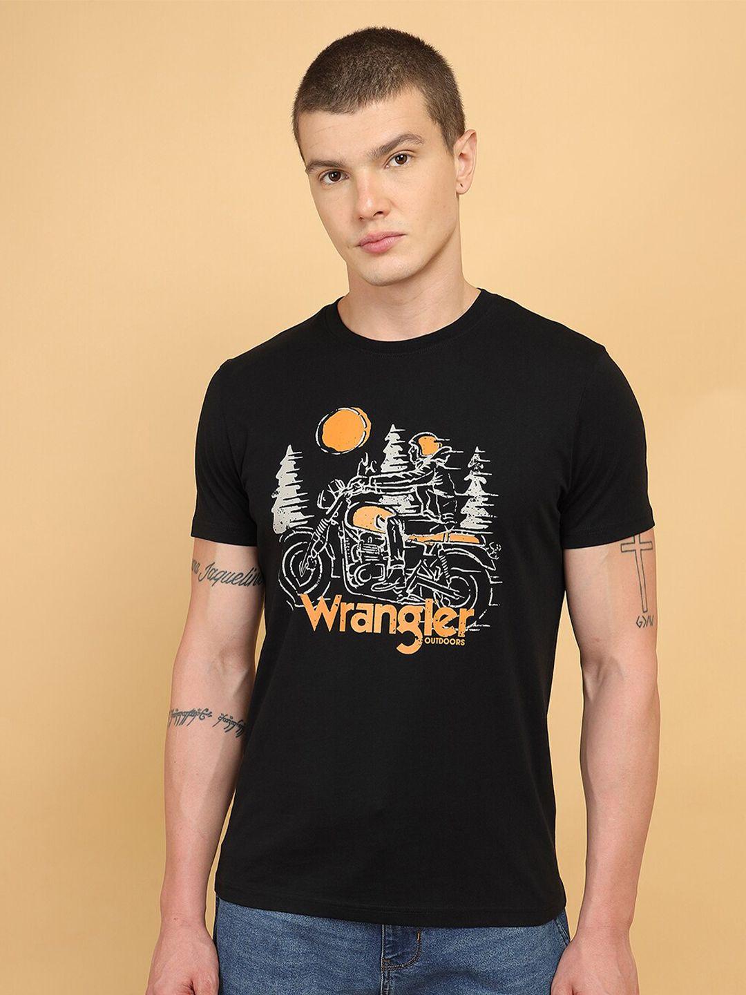 wrangler graphic printed pure cotton t-shirt
