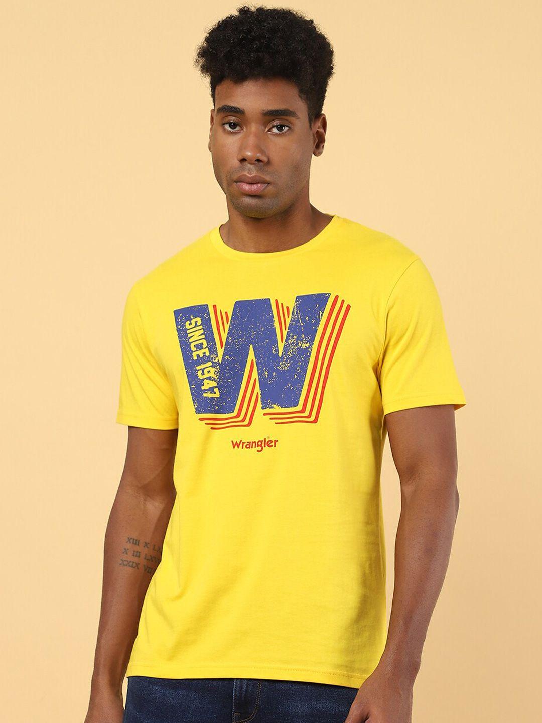 wrangler graphic printed short sleeves cotton t-shirt