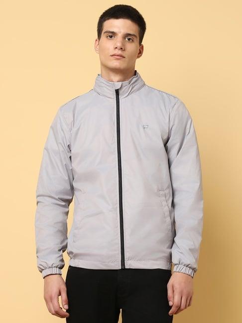 wrangler grey regular fit jacket