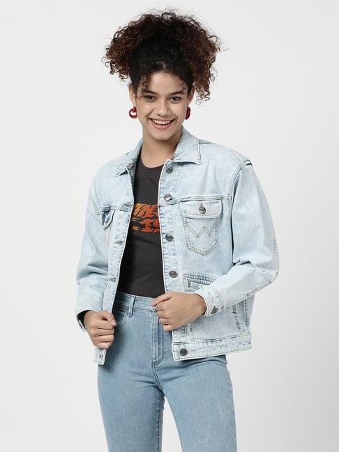 wrangler light blue denim jacket