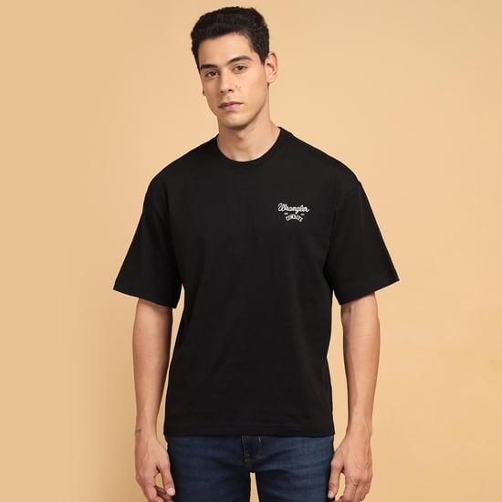 wrangler men back graphic print oversized t-shirt